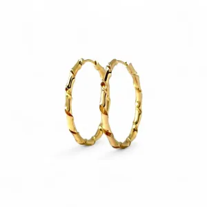 Brinco Argola Fio Torcido Banhada a Ouro 18k - 3cm