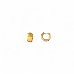 Brinco Argola Lisa Banhado a Ouro 18k - 0,5cm