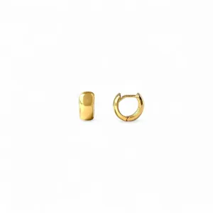 Brinco Argola Lisa Banhado a Ouro 18k - 1cm
