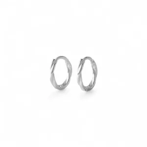 Brinco Argola Torcida Prata 925 - 1,1cm