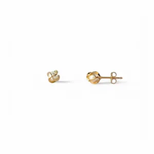 Brinco Pérola Banhado a Ouro 18k com Detalhe