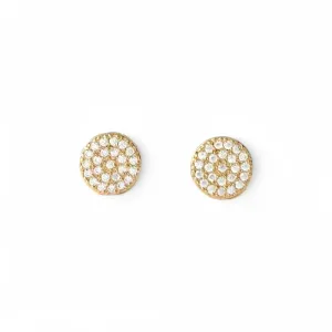 Brinco Redondo Banhado a Ouro 18k com Zircônias