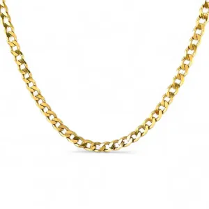 Corrente Masculina Elo 1 em 1 Banhada a Ouro 18k - 60cm