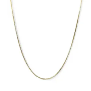 Corrente Rabo de Rato Laminada Banhada a Ouro 18k - 40cm