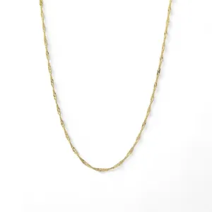 Corrente Singapura Banhada a Ouro 18k - 45cm