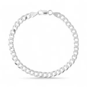 Pulseira Masculina Elo 1 em 1 Prata 925 - 21cm