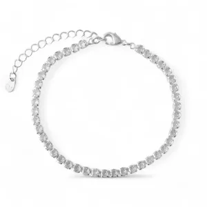 Pulseira Riviera Folheada a Prata com Zircônias
