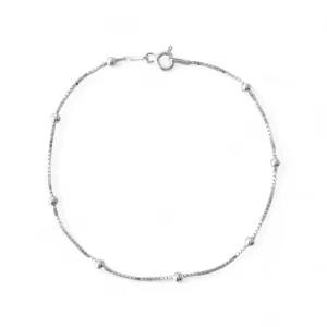 Pulseira Veneziana Bolinha Prata 925