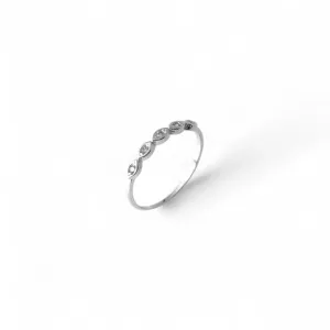 Anel Eye Prata 925 com Zircônias Estilo Olho