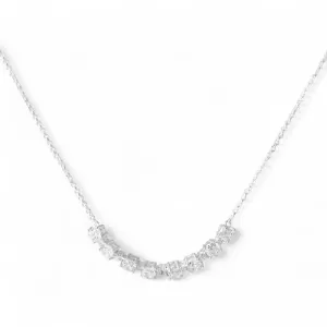 Colar Prata 925 com Linha de Zircônias