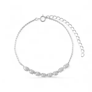 Pulseira Prata 925 com Linha de Zircônias