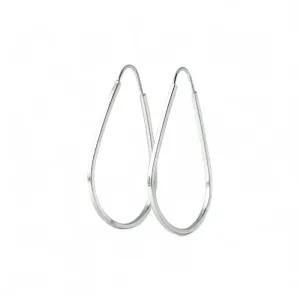 Brinco Argola Gota Prata 925