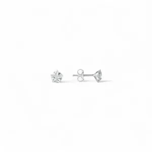 Brinco Estrela Prata 925 com Zircônia - 6mm