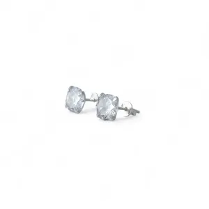 Brinco Ponto de Luz Prata 925 com Zircônia - 8mm