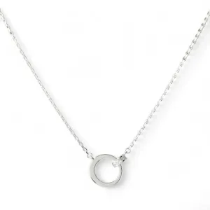 Colar Círculos Entrelaçados Prata 925 com Zircônias