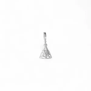 Pingente Berloque Nossa Senhora Prata 925 Vazada