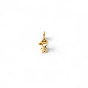 Pingente Menino Banhado a Ouro 18k com Zircônias