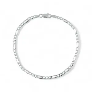 Pulseira Masculina Elo 3 em 1 Prata 925 - 19cm