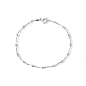 Pulseira Veneziana e Bolinhas Prata 925