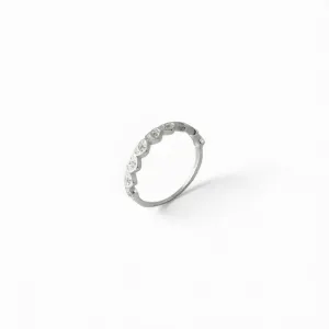 Anel Corações Prata 925 com Zircônias