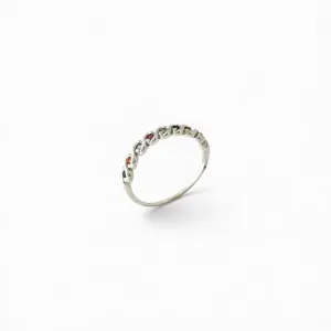 Anel Entrelaçado Prata 925 com Zircônias Coloridas