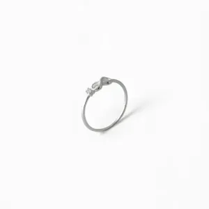 Anel Infinito Prata 925 com Zircônia