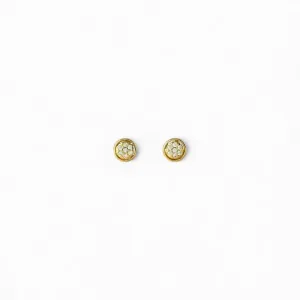 Brinco Círculo Banhado a Ouro 18k com Zircônias