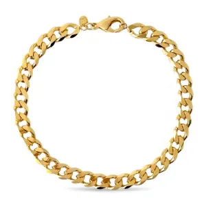 Pulseira Masculina Elo 1 em 1 Banhada a Ouro 18k - 23cm