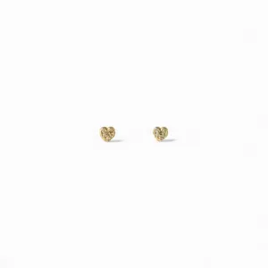 Brinco Coração Banhado a Ouro 18k com Zircônias