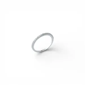 Anel Aparador Prata 925 com Zircônias - 1 Anel