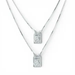 Corrente Escapulário São Jorge Prata 925