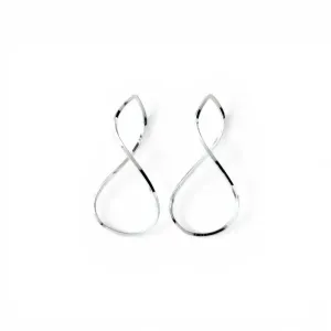 Brinco Infinito Folheado a Prata