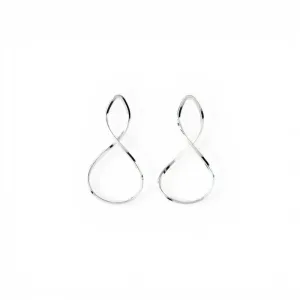 Brinco Infinito Folheado a Prata - 3,0cm