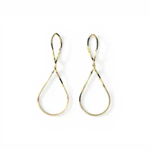 Brinco Infinito Vazado Banhado a Ouro 18k