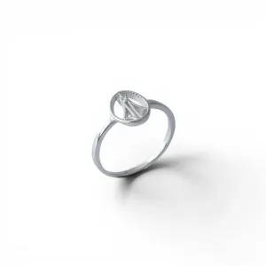 Anel de Nossa Senhora em Prata 925 Vazado