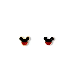 Brinco Infantil Mickey Banhado a Ouro 18k