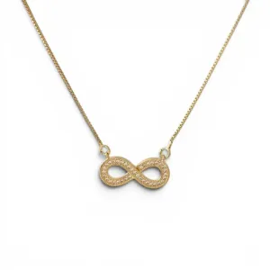 Colar Infinito Banhado a Ouro 18k com Zircônias