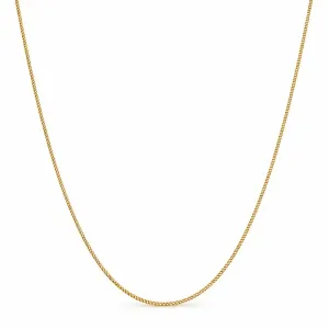 Corrente Masculina Elo 1 em 1 Banhada a Ouro 18k - 60cm