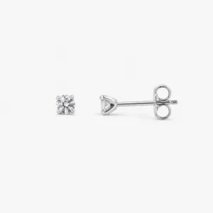 Brinco Ponto de Luz Prata 925 Zircônia - 3mm
