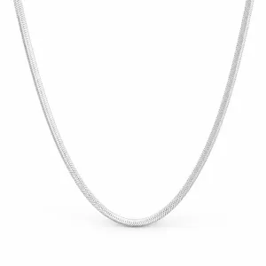 Colar Choker Fita Folheado a Prata- 40 cm + 5 cm (Alongador)