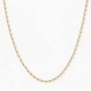 Colar Perolas Banhado a Ouro 18k - 42 cm + 5 cm (Alongador)