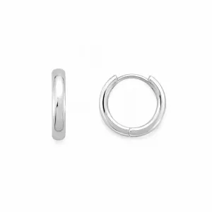 Brinco Argola (3mm) Folheado a Prata - 1,4 cm