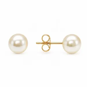 Brinco Pérola Banhado a Ouro 18k - 8 mm