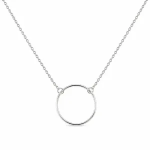 Colar Circulo Prata 925 - 38 cm + 4,5 cm (Alongador)
