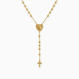 Colar Rosário Banhado a Ouro 18k - 55 cm