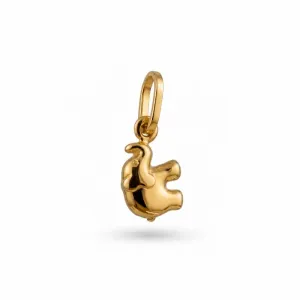 Pingente Elefante Banhado a Ouro 18k - 1,2 cm