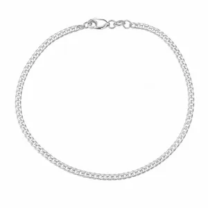Pulseira Masculina Elo Grumet Duplo Prata 925 - 21 cm