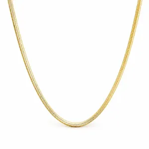Colar Fita Banhado a Ouro 18k - 40 cm + 4 cm (Alongador)