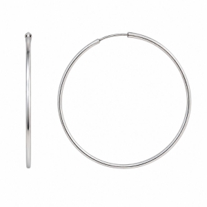 Brinco Argola Grande Prata 925 - 5 cm
