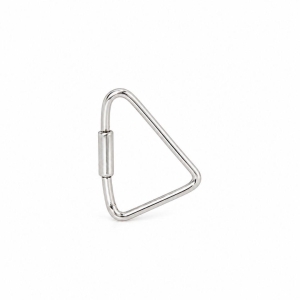 Brinco Piercing Triangulo Prata 925 - 1 cm